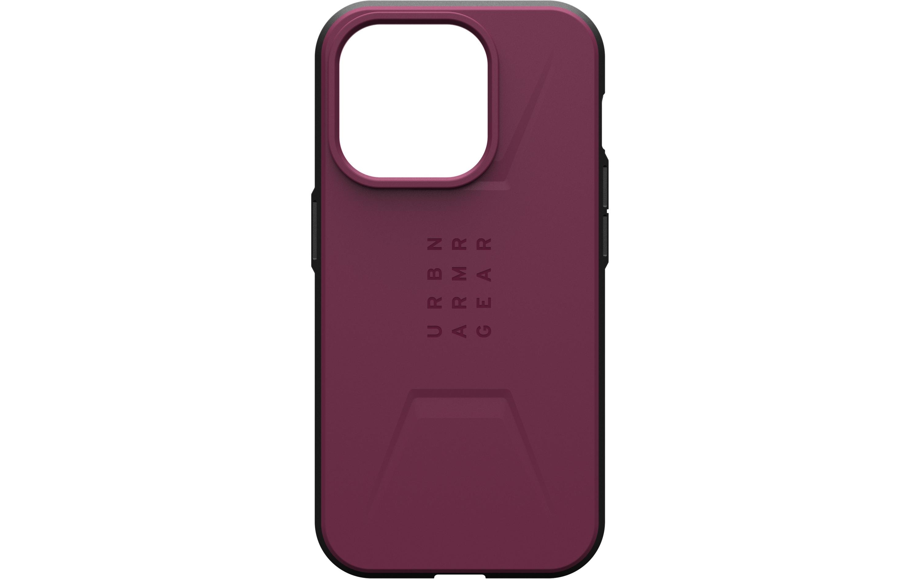 Back Cover Civilian Case iPhone 15 Pro BordeauxSchutzhülle für das Apple iPhone 15 Pro