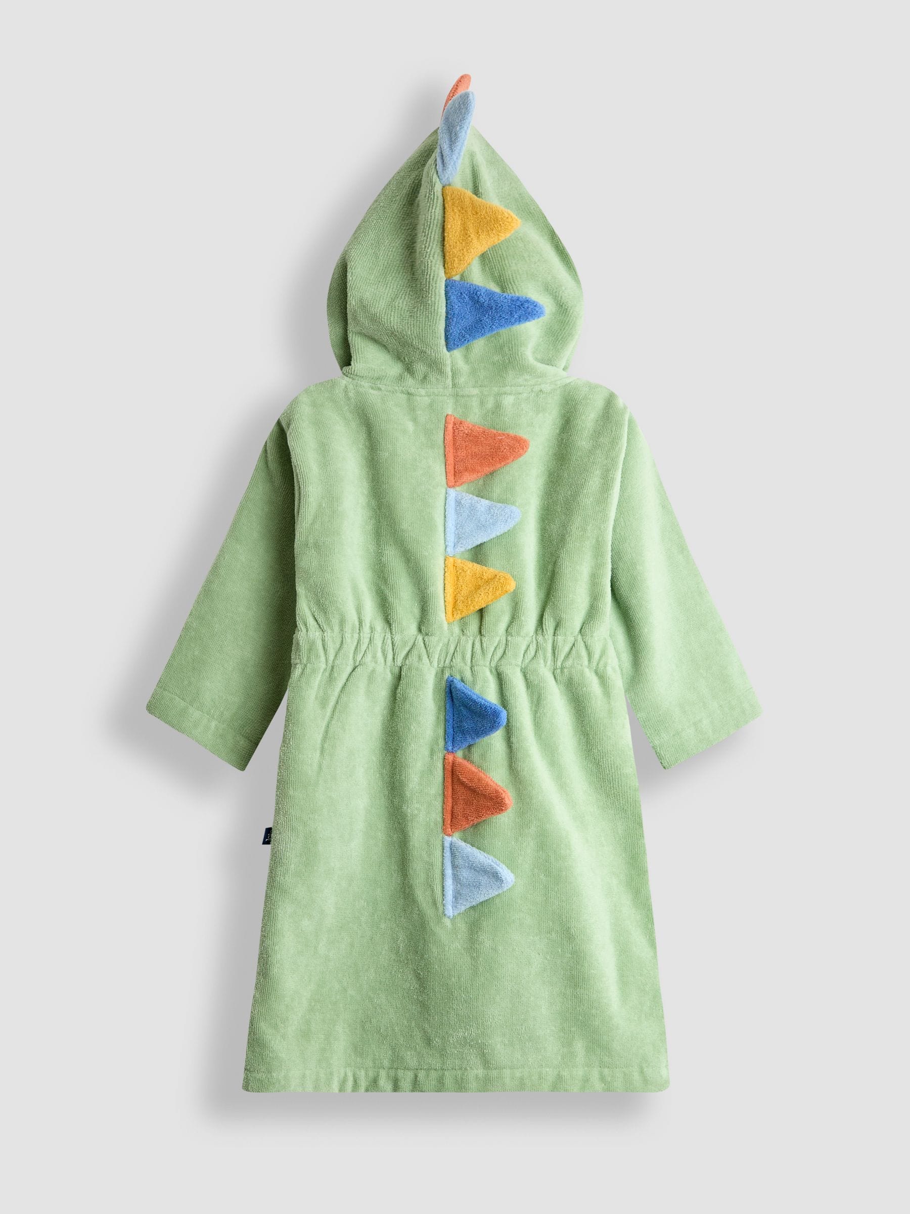 Groen dinosaurus - JoJo Maman Bébé Towelling Bath Robe