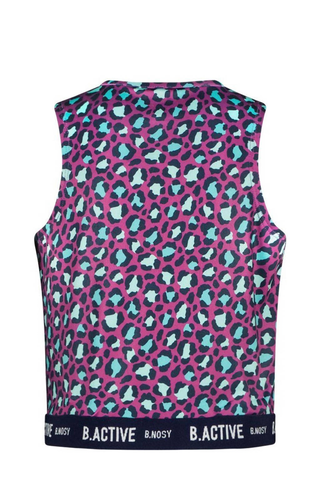 B.Nosy tanktop Amy paars/aqua/donkerblauw