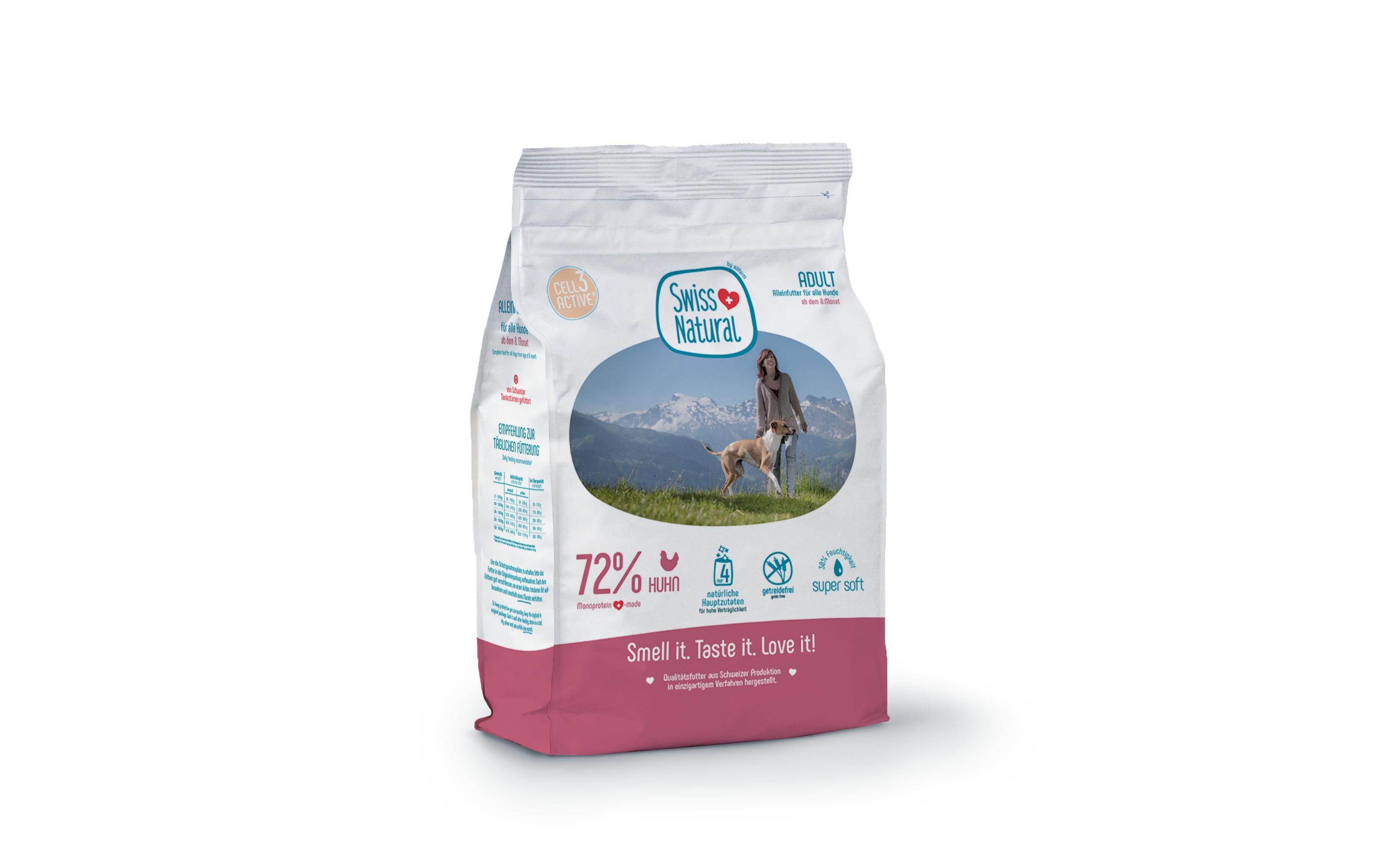 Halbfeuchtfutter Adult Soft, Huhn & Kartoffeln, 12 kg<br>Alleinfuttermittel Soft für ausgewachsene Hunde