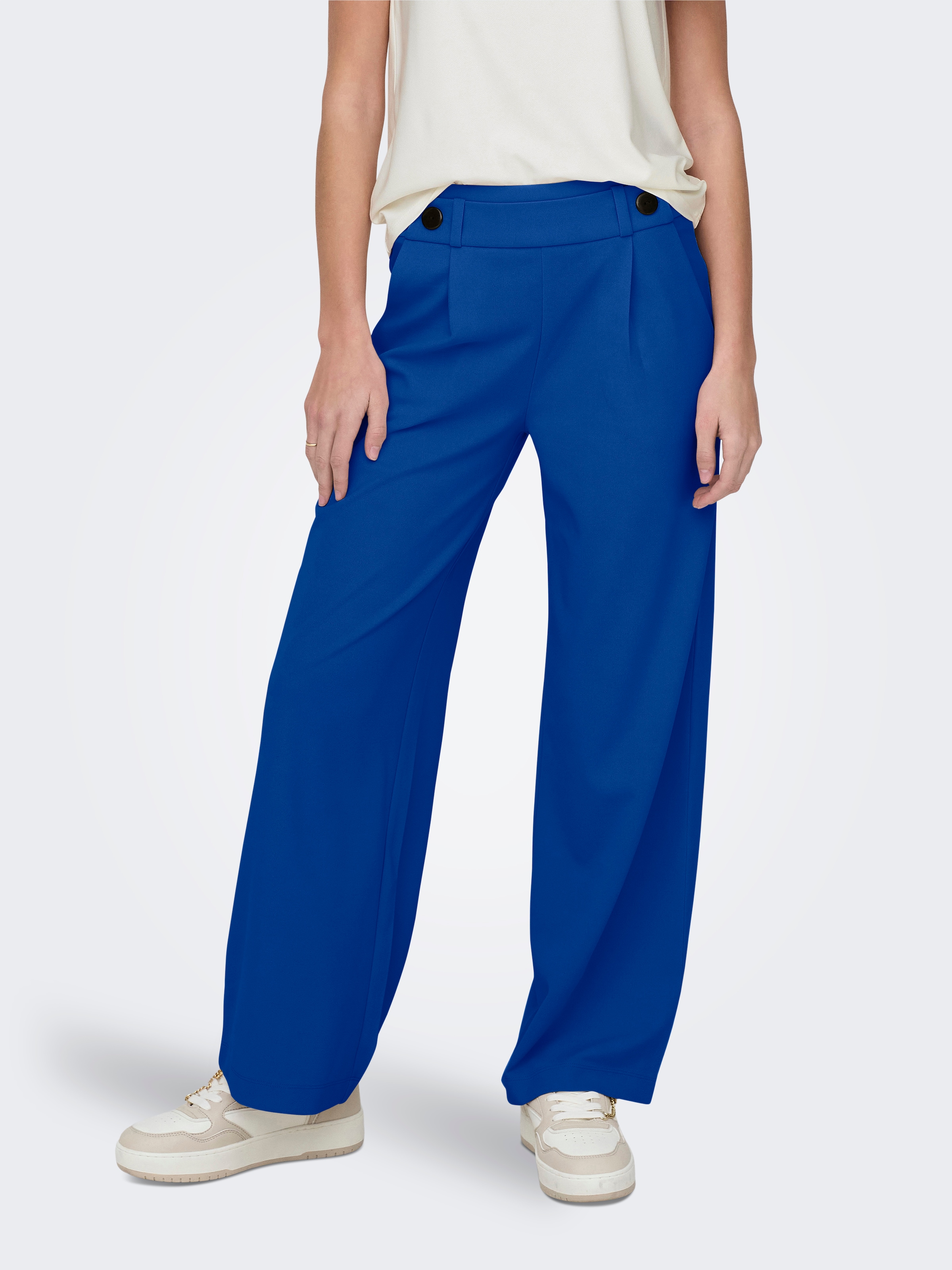 JDY Jerseyhose »JDYGEGGO NEW LONG PANT JRS NOOS«  mit dekorativem Riegel vorne am Bund