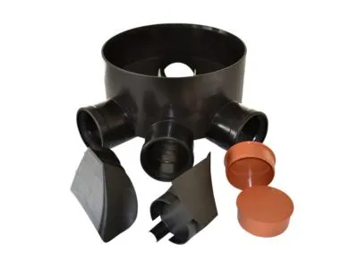 Multibrønd 315-110mm TP5 - med fleksible indsatser og propper. Wavin PP