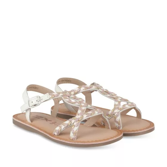 Sandales BLANC NINI & GIRLS CUIR