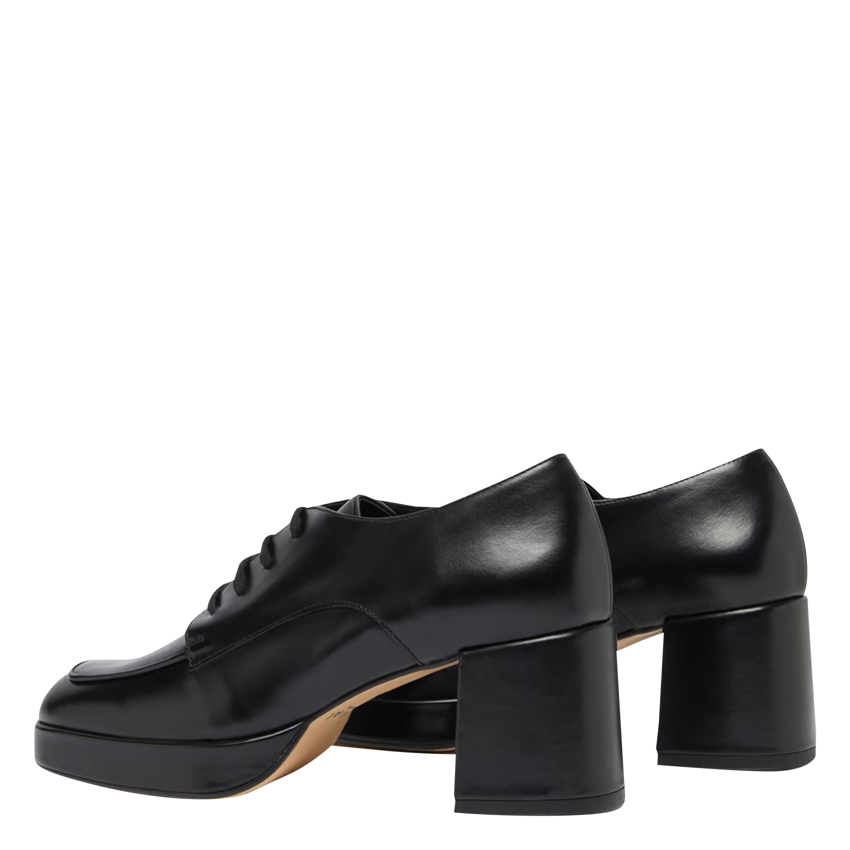 VIVALDI - Derbies à talons hauts en cuir| Noir