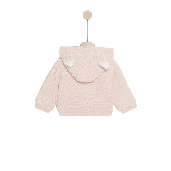 Petit Cocon Mignon Cardigan à capuche   Rose        de               P'tit bisou