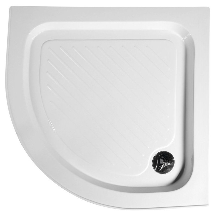 Saniclear Tripoli douchebak kwartrond 90x90x15cm