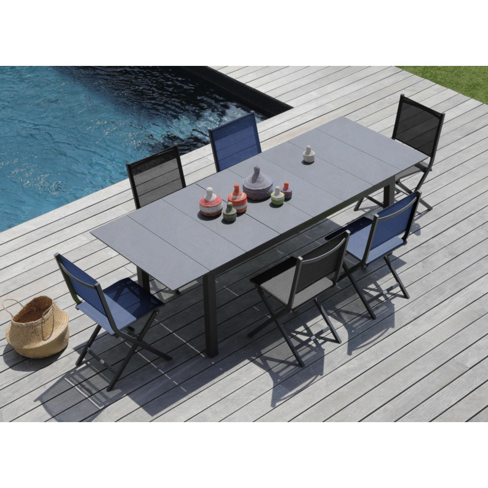 Chaise jardin pliante en aluminium thema