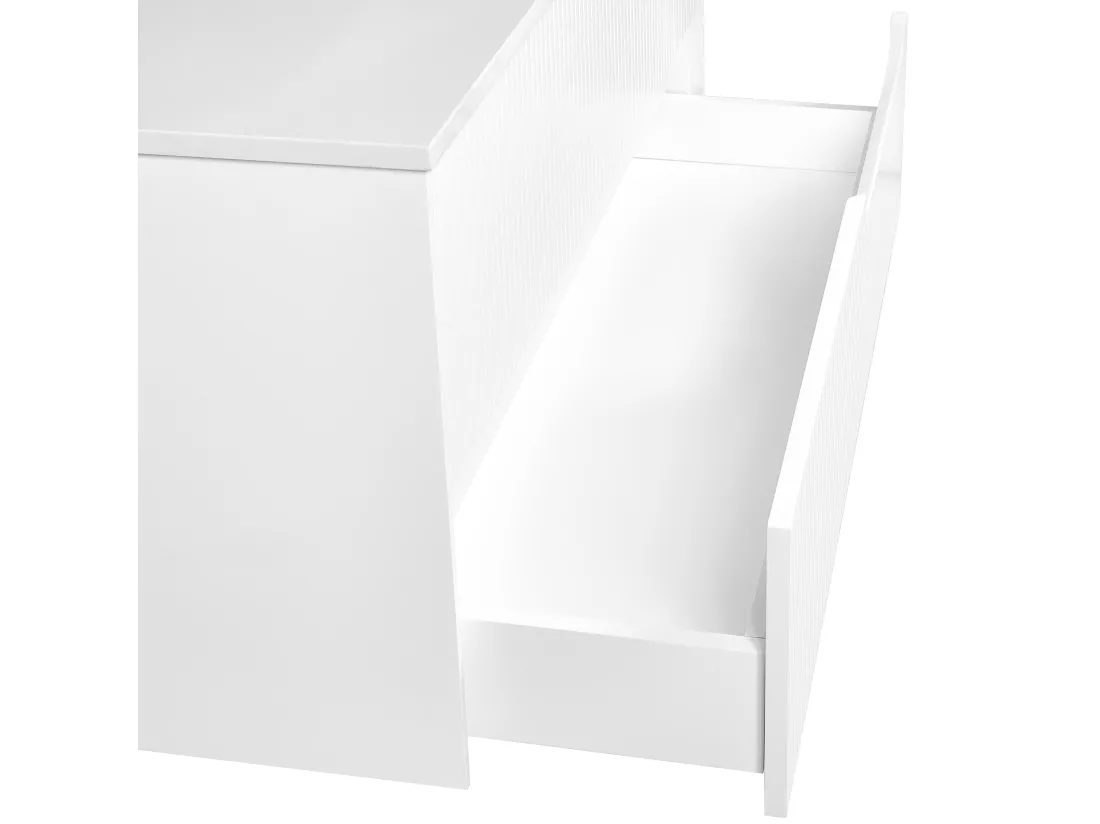 Meuble lavabo mural QUINTELA 100 cm 52 cm 48 cm Blanc