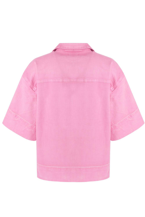 Fluresk roze dames jas