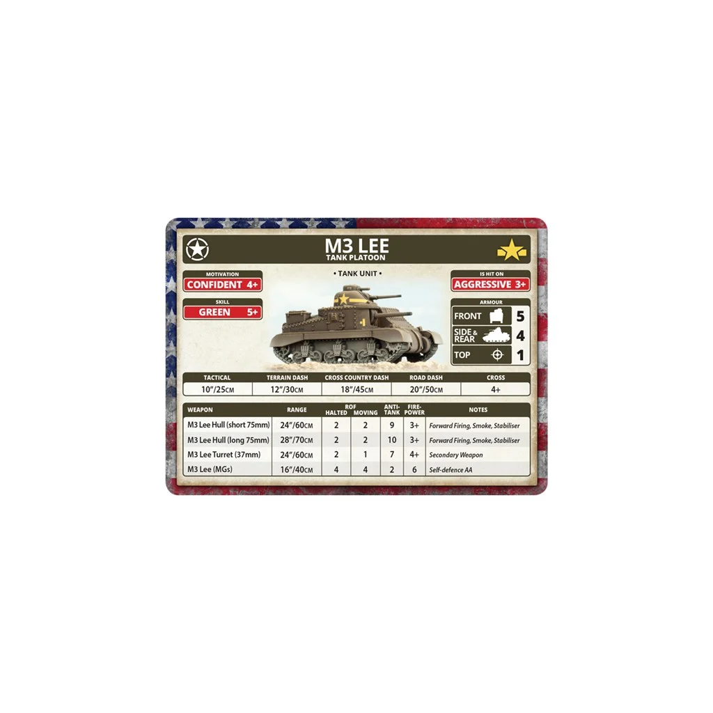 Flames of war - M3 Lee Tank Platoon