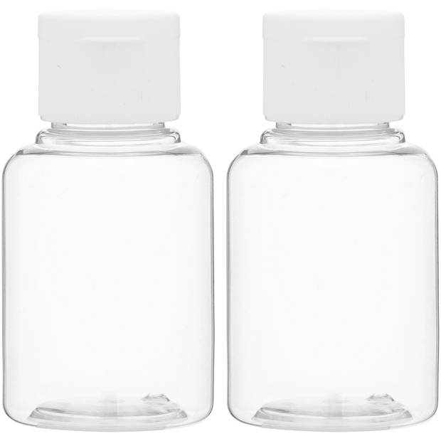 Transparante reisflesjes 60ml 2 stuks