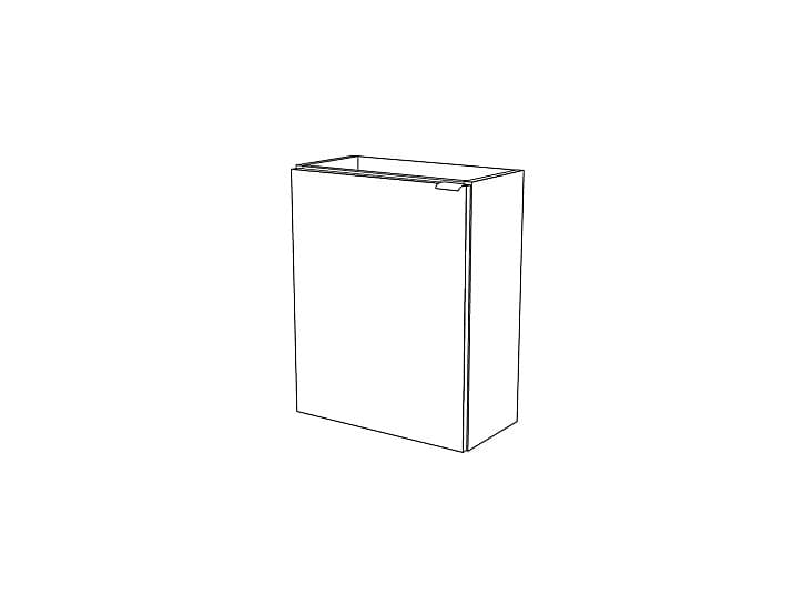 Meuble lave mains à suspendre GoodHome Imandra blanc L.44 x H.55 cm