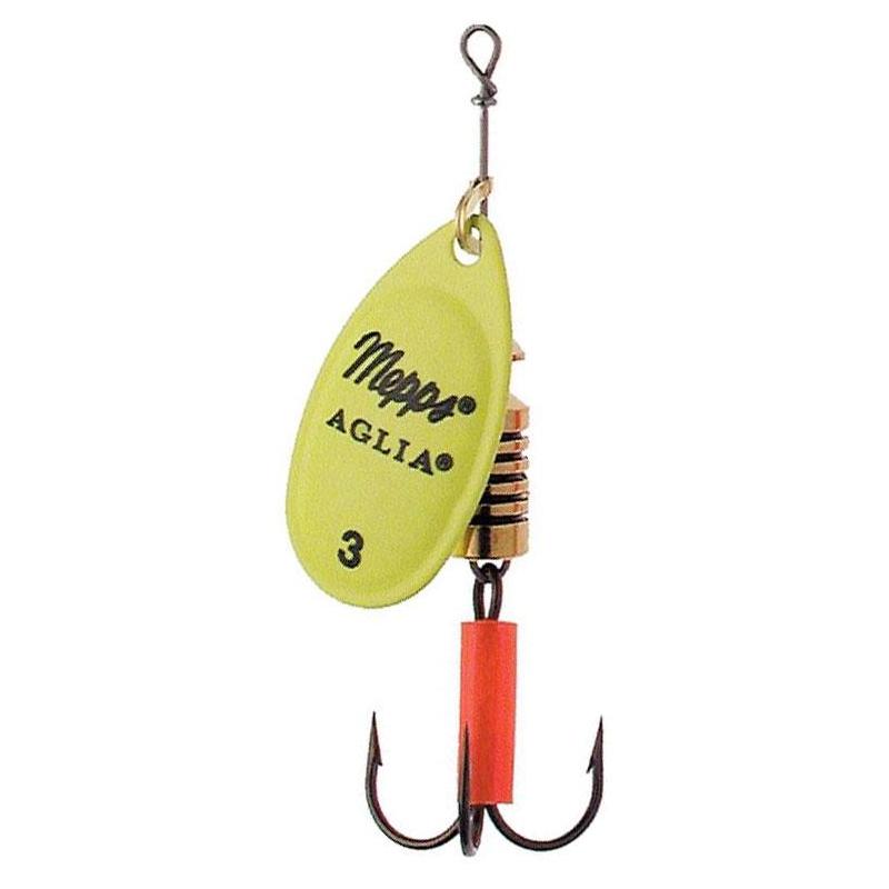 Cuiller Tournante Mepps Aglia Fluo Chartreuse