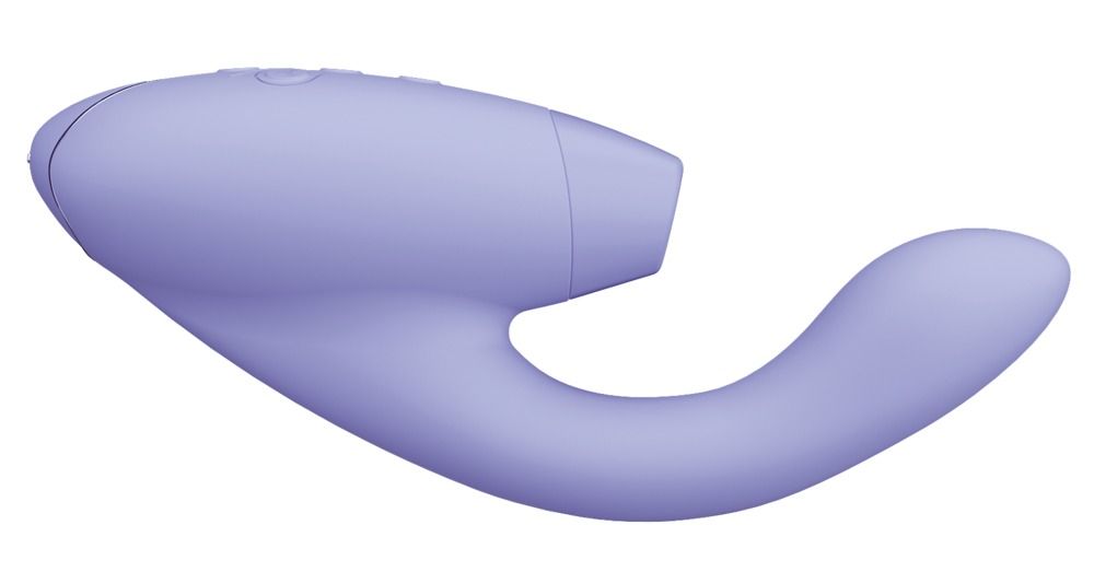 Womanizer Duo 2 Druckwellenstimulator mit G-Punkt Vibrationsarm lila