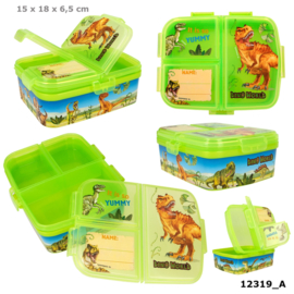 Dino World broodtrommel XL NEON