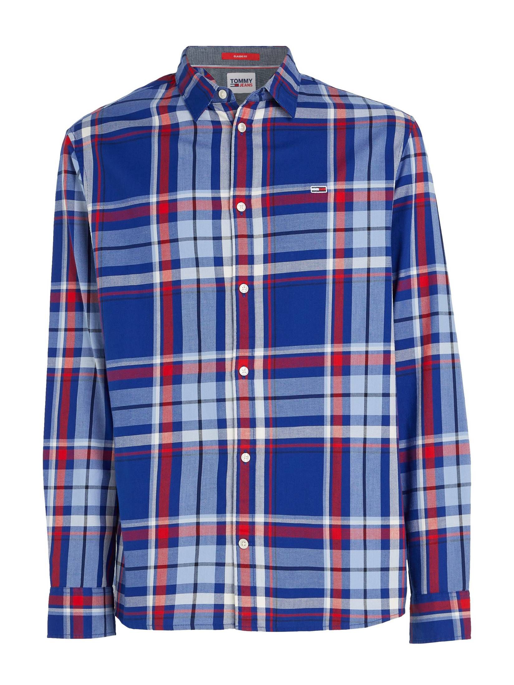Tommy Jeans| Herren Freizeithemd Classic Fit Langarm