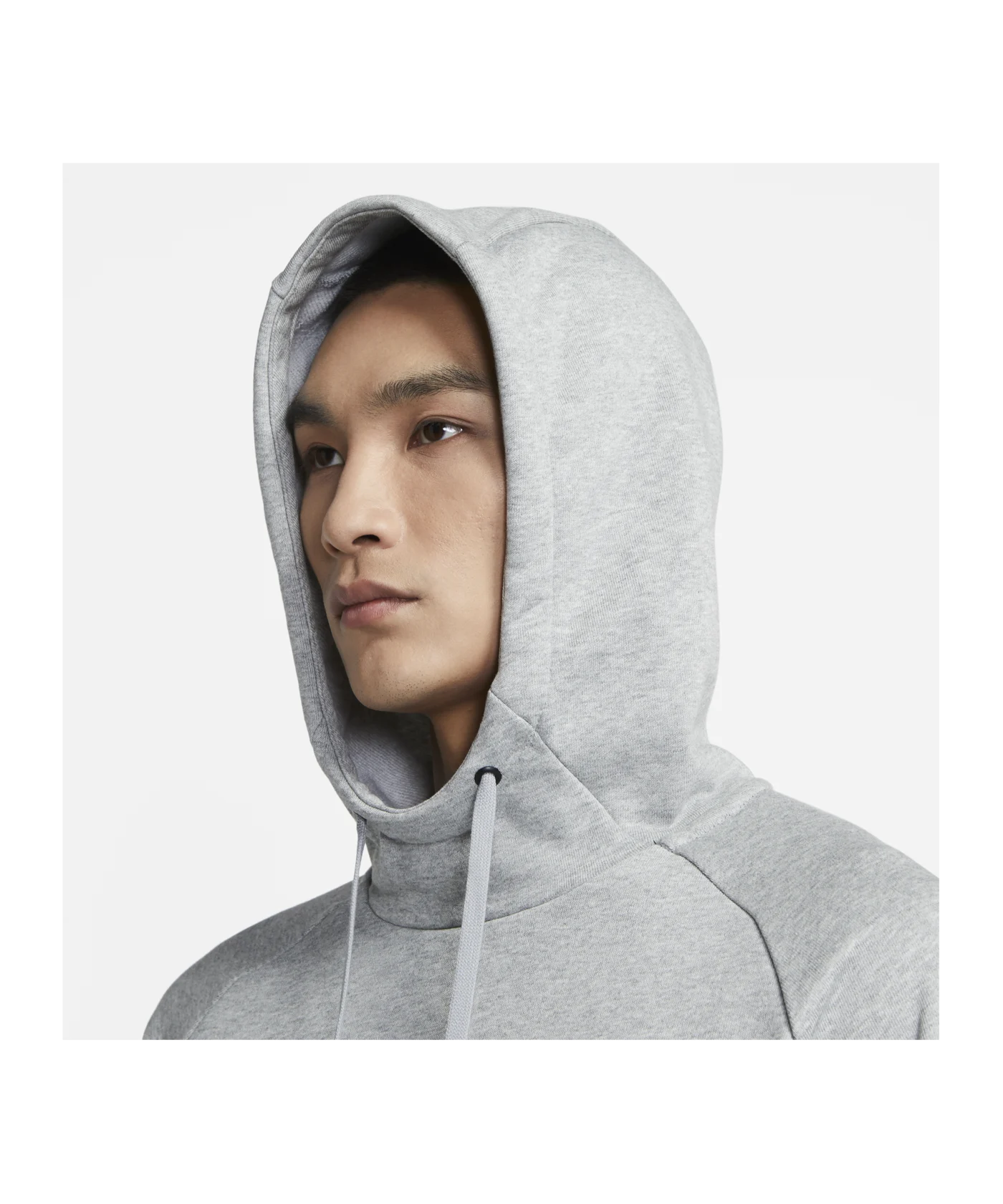 Nike Dri-FIT Swoosh Hoody Grau Schwarz F010