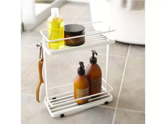 Etagère salle de bain en métal 2 niveaux