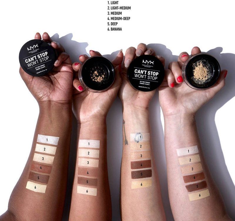 NYX Professional Makeup Can't Stop Won't Stop Setting Powder - Light - Medium CSWSSP02 - Powder - 6 gr