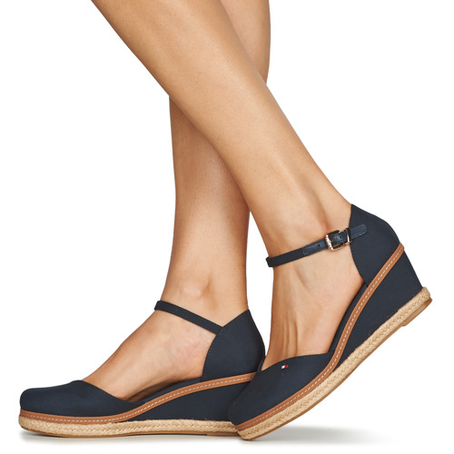 Tommy Hilfiger - BASIC CLOSED TOE MID WEDGE Azul