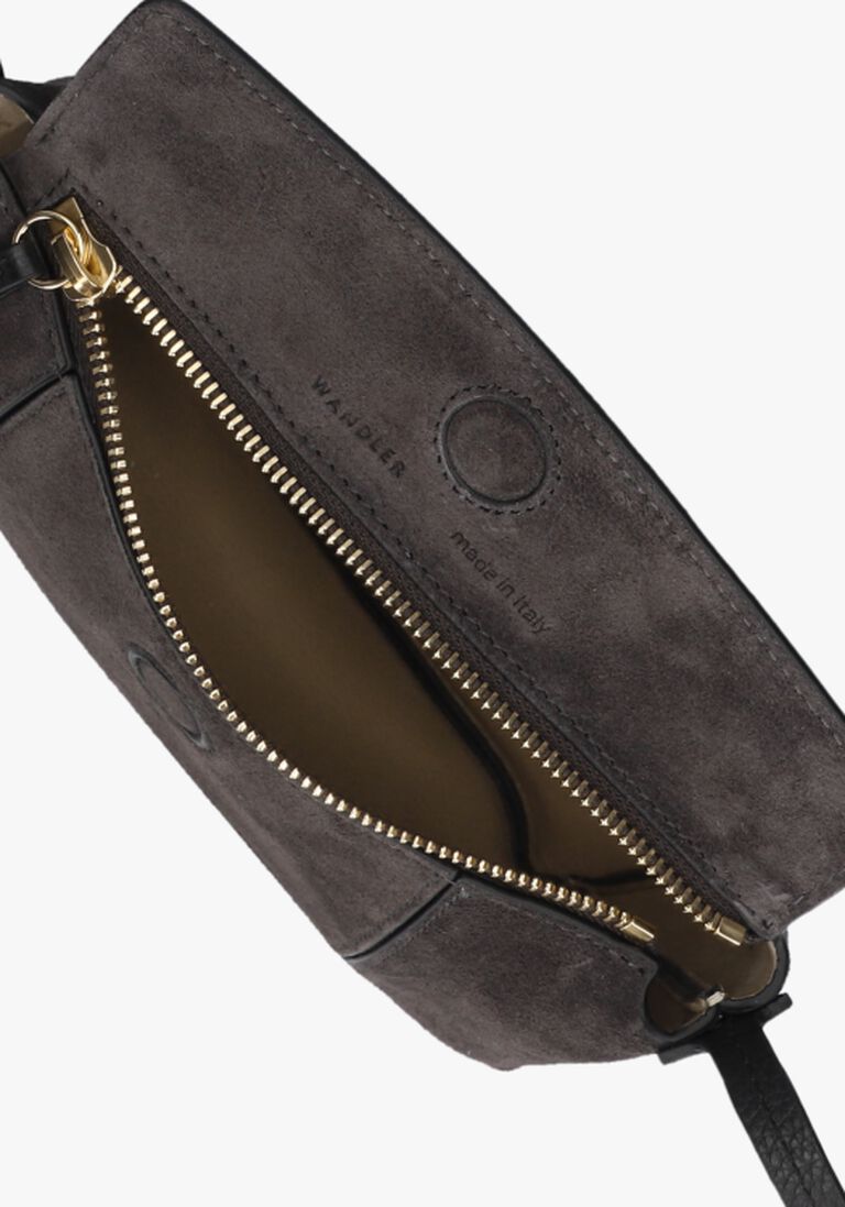antraciet wandler handtas penelope slouch mini