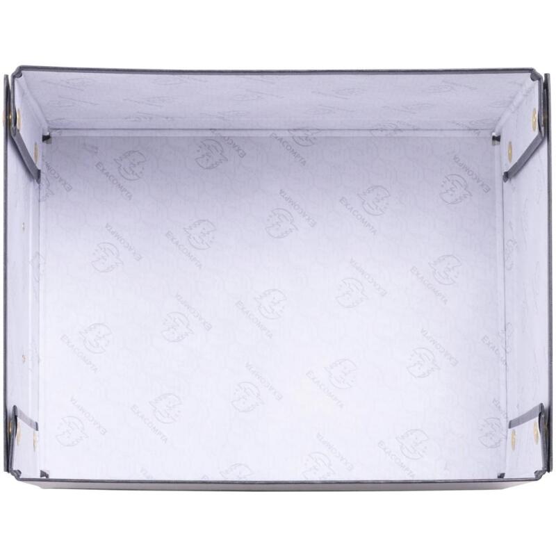 Boîte de rangement à plat carton 20x26x15cm Néo Déco - Noir