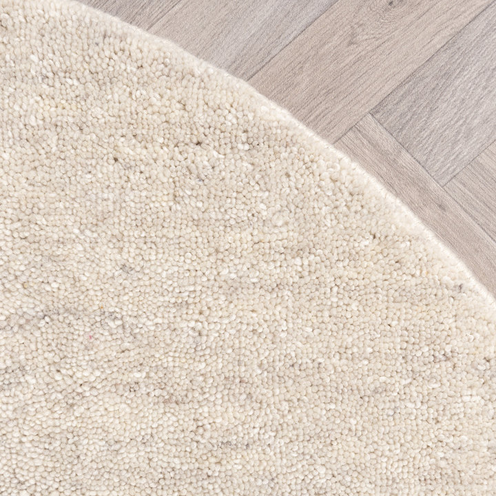 Rond Berber vloerkleed - Aicha Beige | Comfortabel