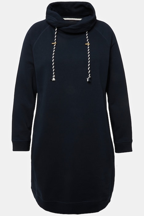 Sweatkleid, Stehkragen, Langarm, Taschen