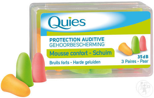 Quies Protection Auditive Mousse Confort Fluo 3 Paires