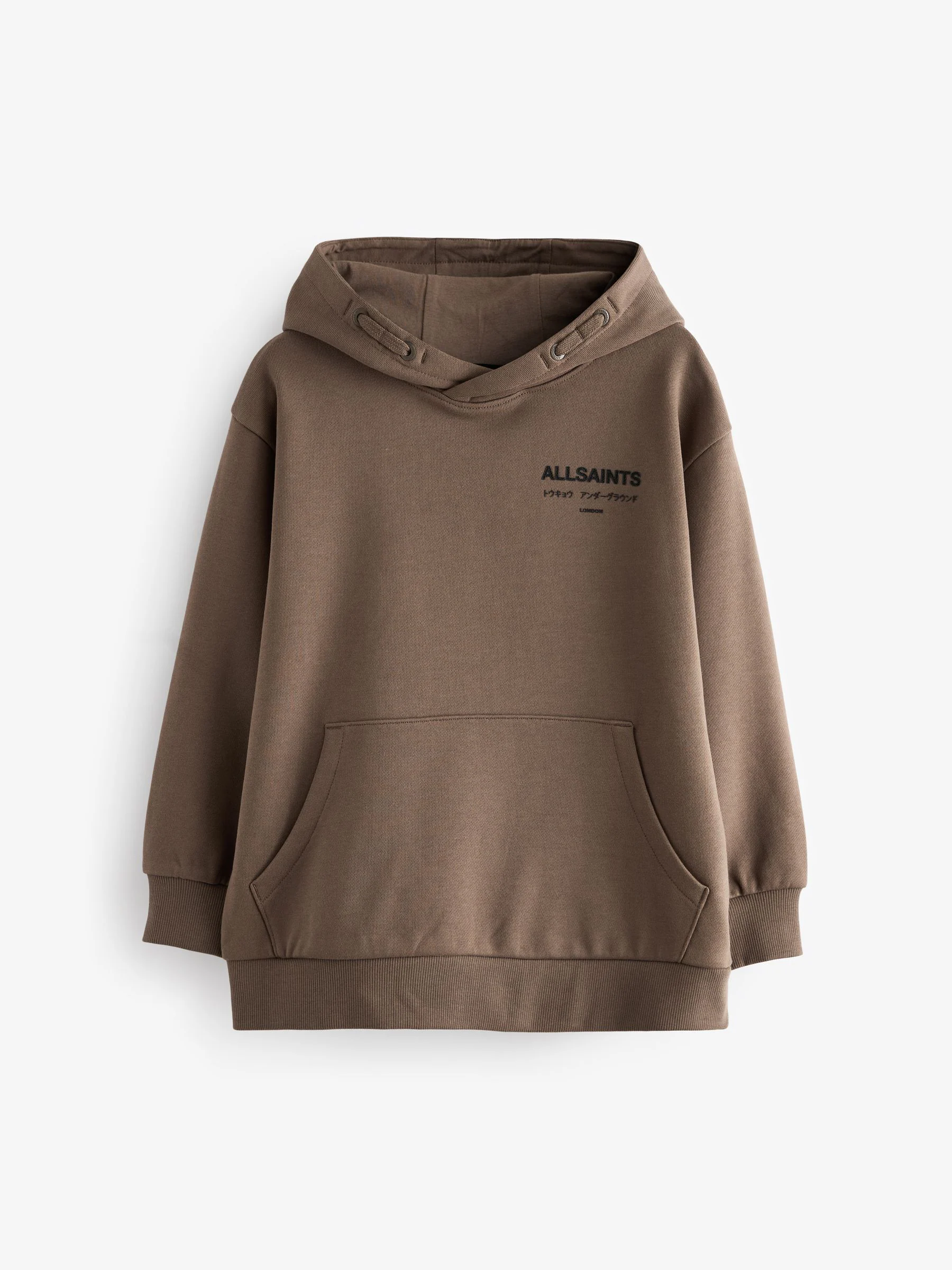 Bruin/Textuur - smALLSAINTS Oversized Underground Pullover Hoodie