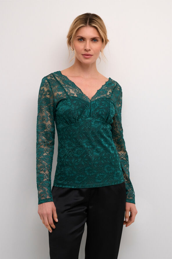 Cream CRGlaze Blouse w. Lining Ponderosa pine