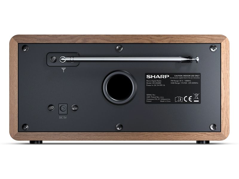 Sharp DAB  Radio DR-450 DAB /FM Radio Digital-Radio mit Speicher für 20 Sender