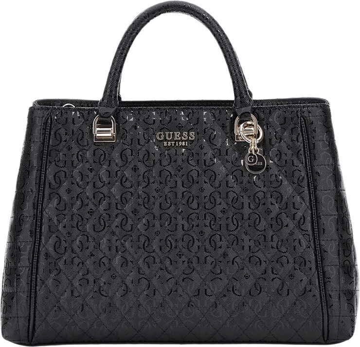 GUESS YARMILLA LUXURY SATCHEL Black