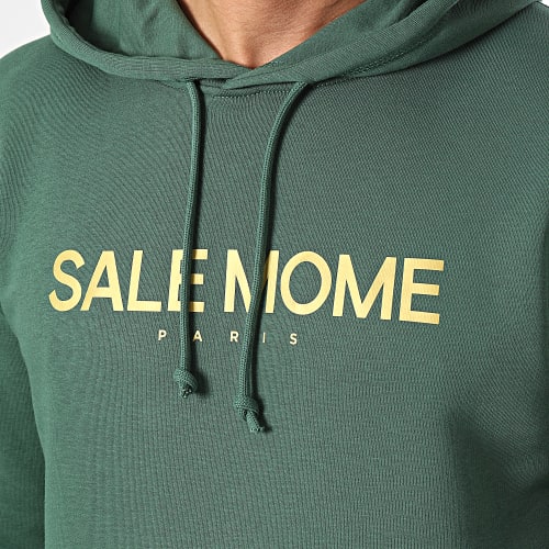 Sweat Capuche Renne Vert Doré