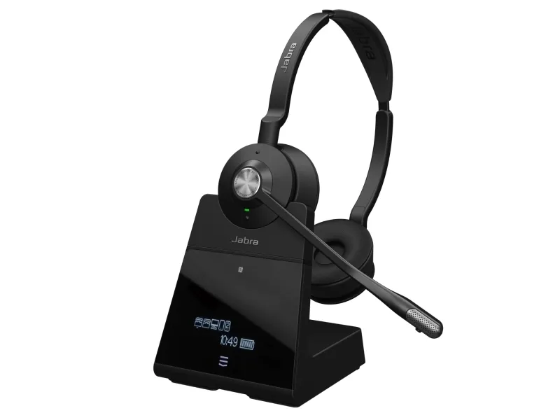 Jabra Engage 75 SE Stereo - Headset - på øret - DECT / Bluetooth - trådløs - NFC - Zoom Certified, Google Meet Certified, Amazon Chime Certified, Certified for Microsoft Teams Open Office, Works With Chromebook Certified, UC-certificeret
