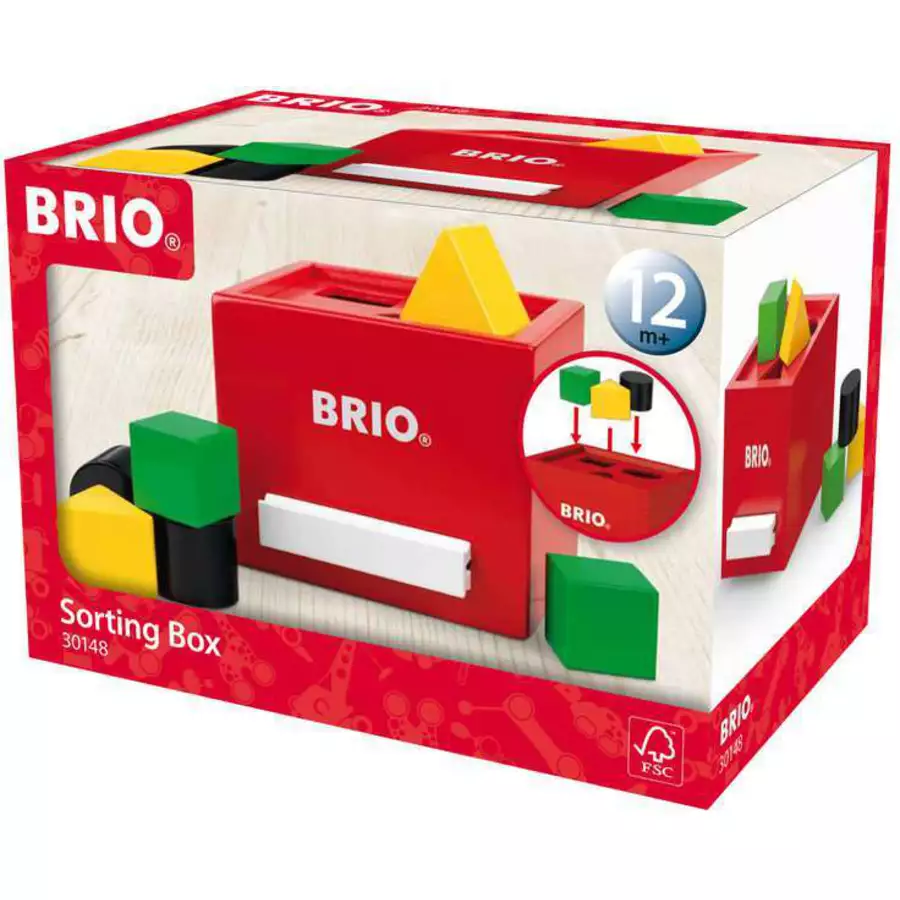 Brio Rote Sortier-Box bunt