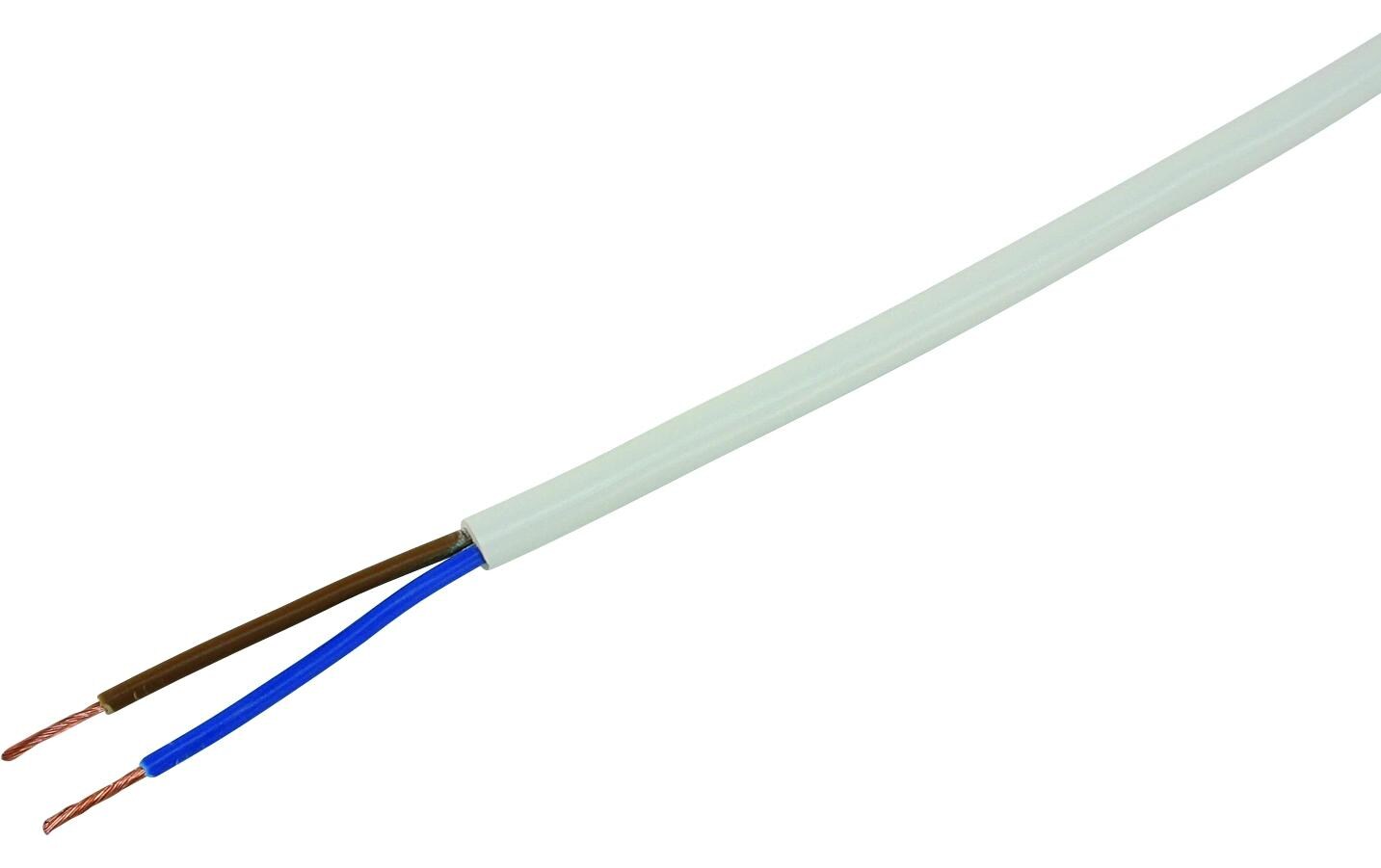 Installationskabel TD 2 x 0.75 mm2 Weiss100 m Installationskabel