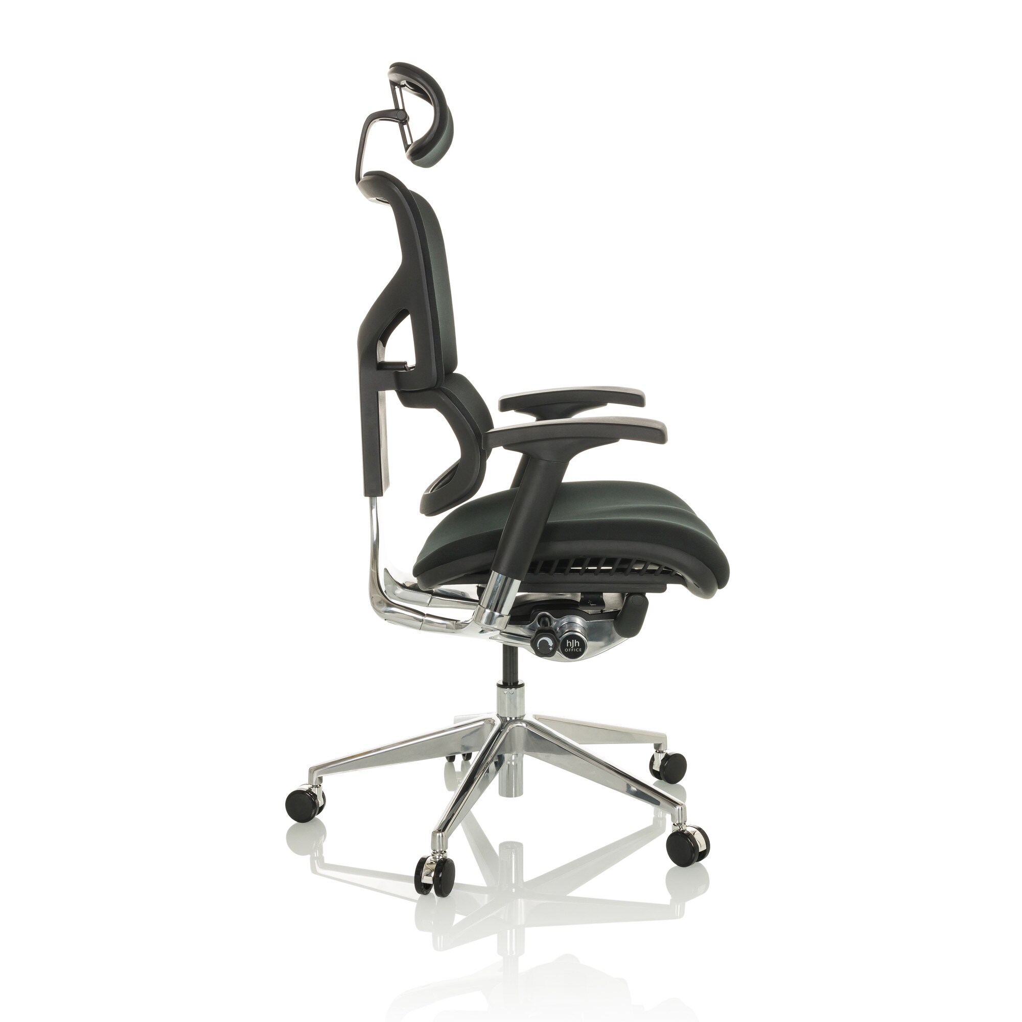 High End Bürostuhl ERGO-U2 F Stoff mit Armlehnen (höhenverstellbar) hjh OFFICE