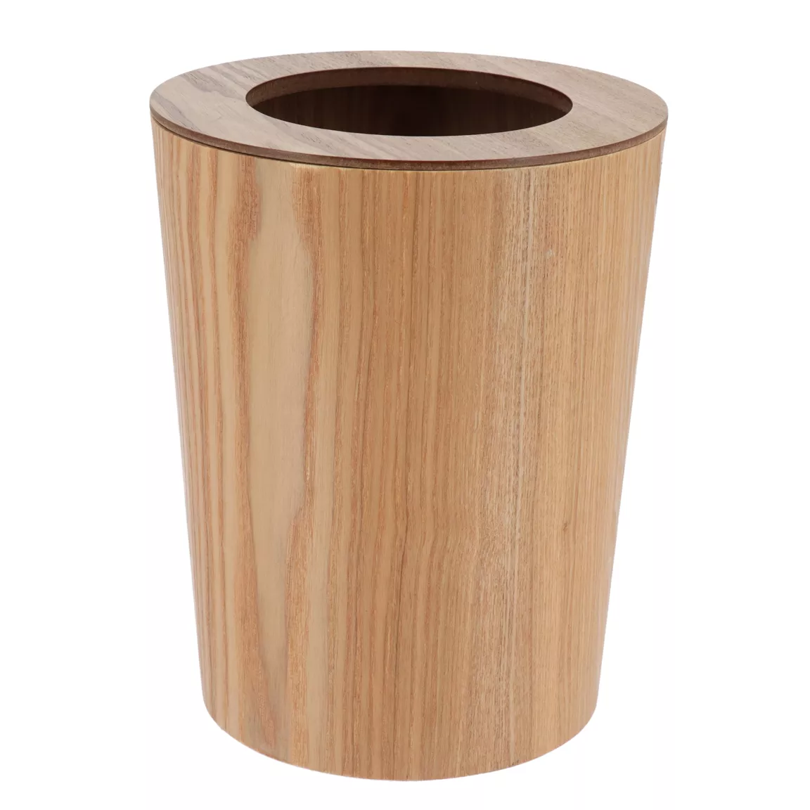 Poubelle salle de bain façon chêne Scandi Beige