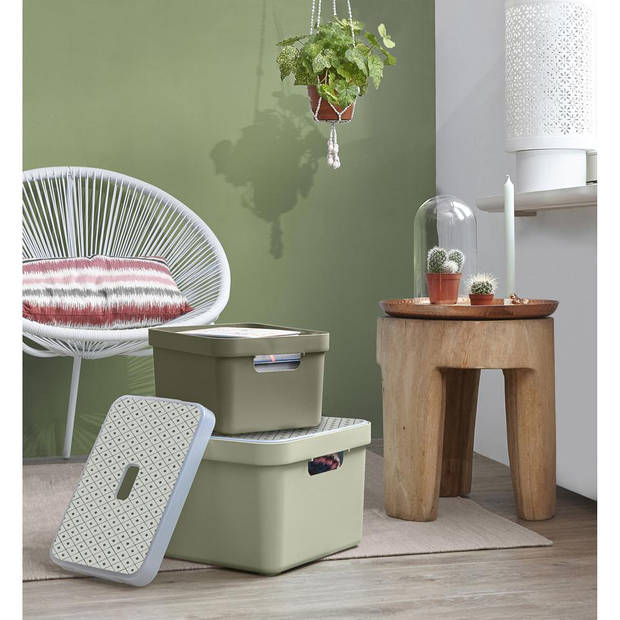 Sunware Sigma home opbergbox 13L - donkergroen
