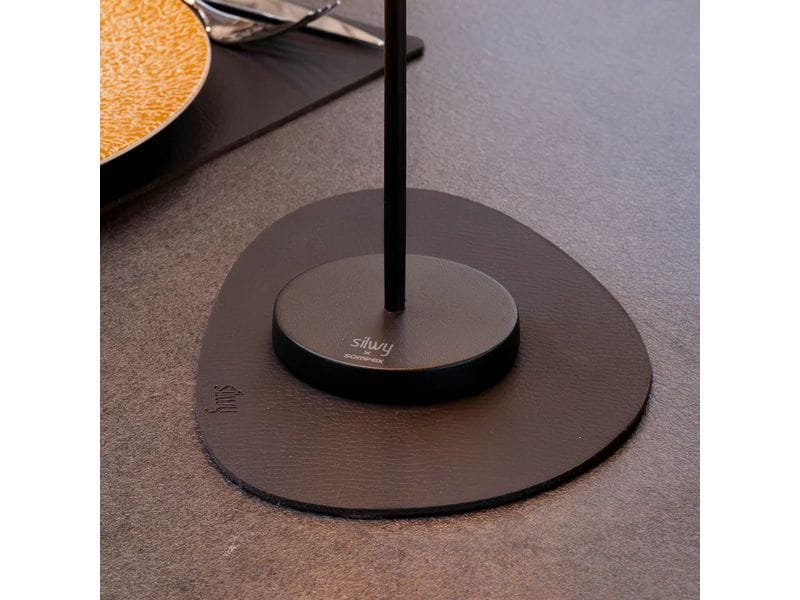 Silwy Tischleuchte Magnet-Leuchte Monaco Schwarz inkl. Plat Moderne Leuchte mit smarter, innovativer Magnetlösung