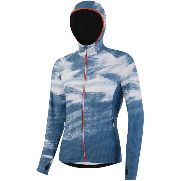 Veste ski de fond LÖFFLER W HOODY FZ SPEED REW ENZIAN