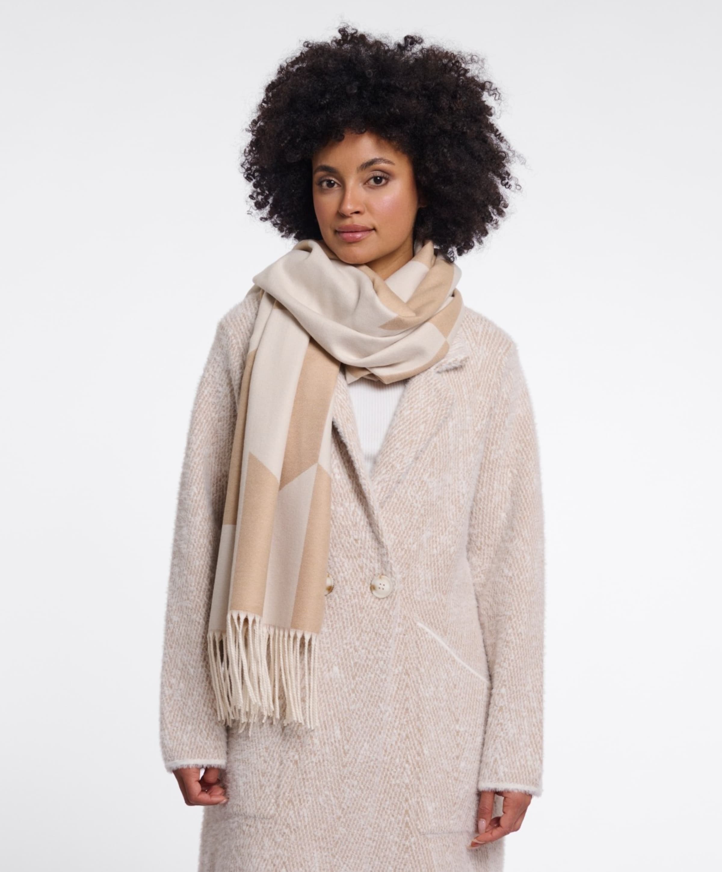 Rino & pelle Dames sjaal beige