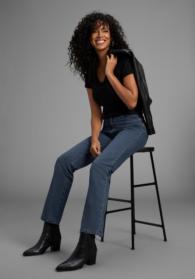 Arizona Gerade Jeans »Annett«, bequeme Passform,  5-Pocket-Style,  hohe Taille