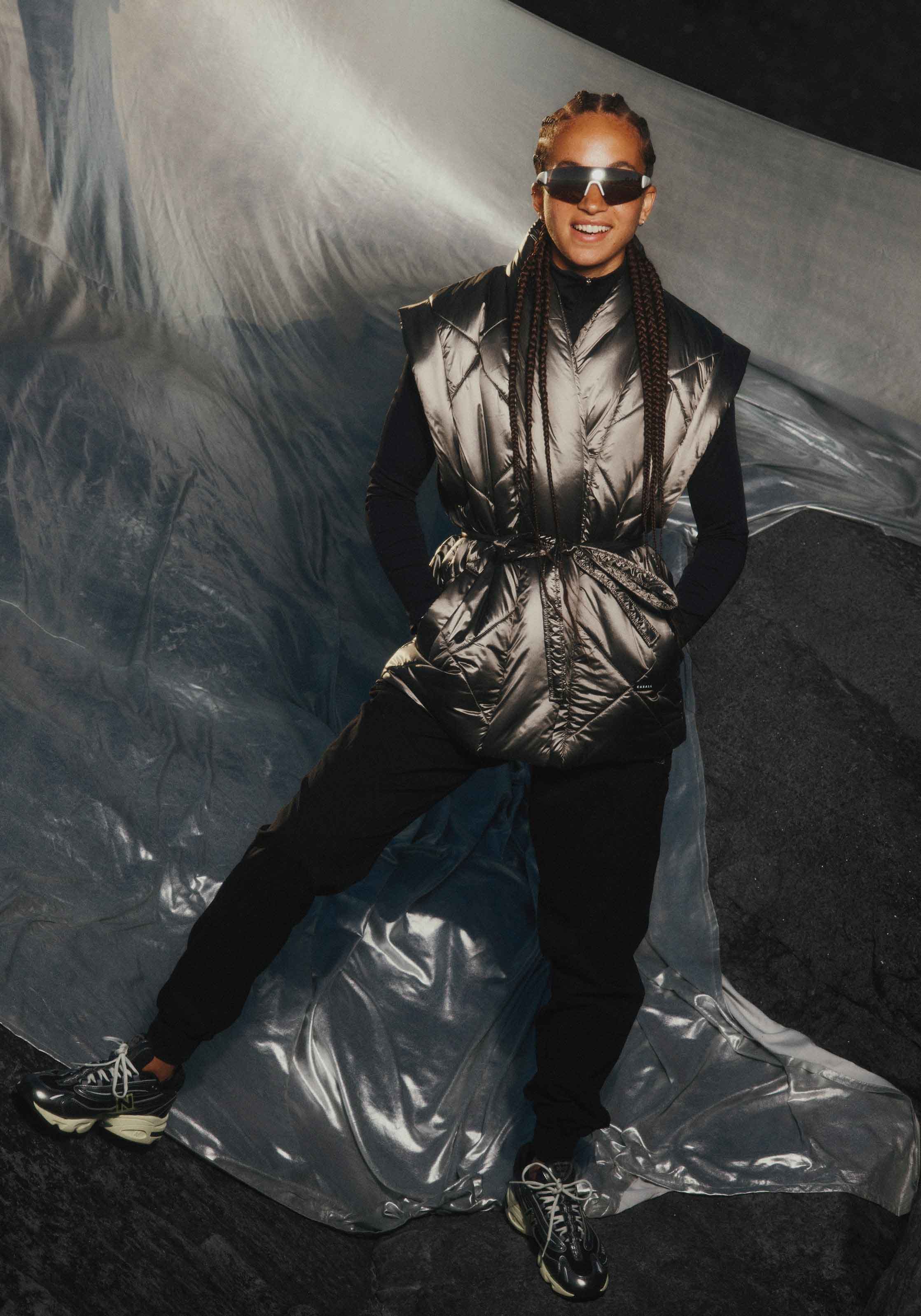 Mellow Wrap Quilt Vest Silver Fusion