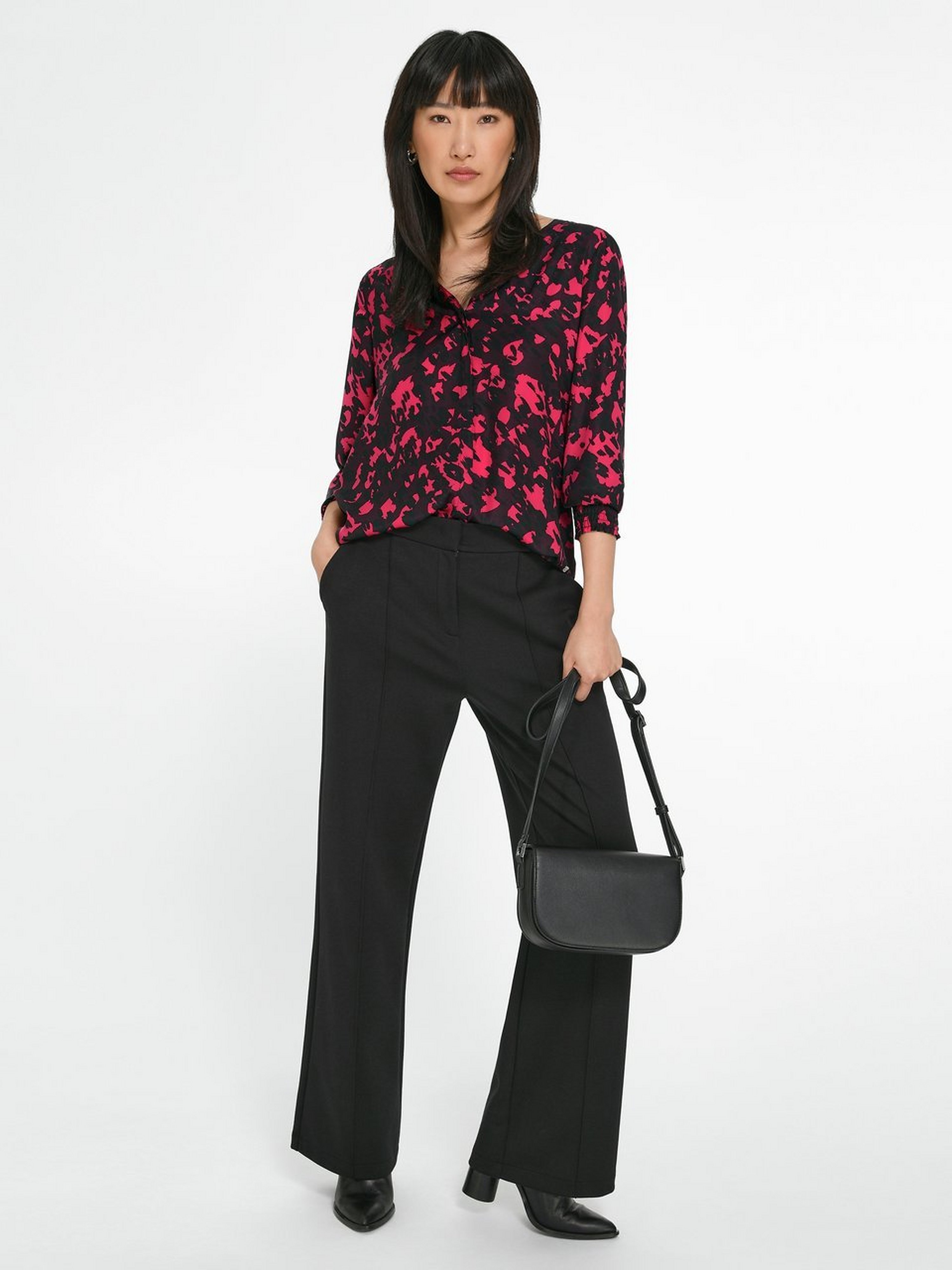 Bluse mit V-Ausschnitt