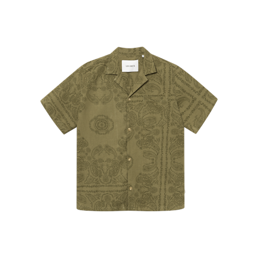 Les Deux Lesley Paisley Skjorte, Surplus Green, M
