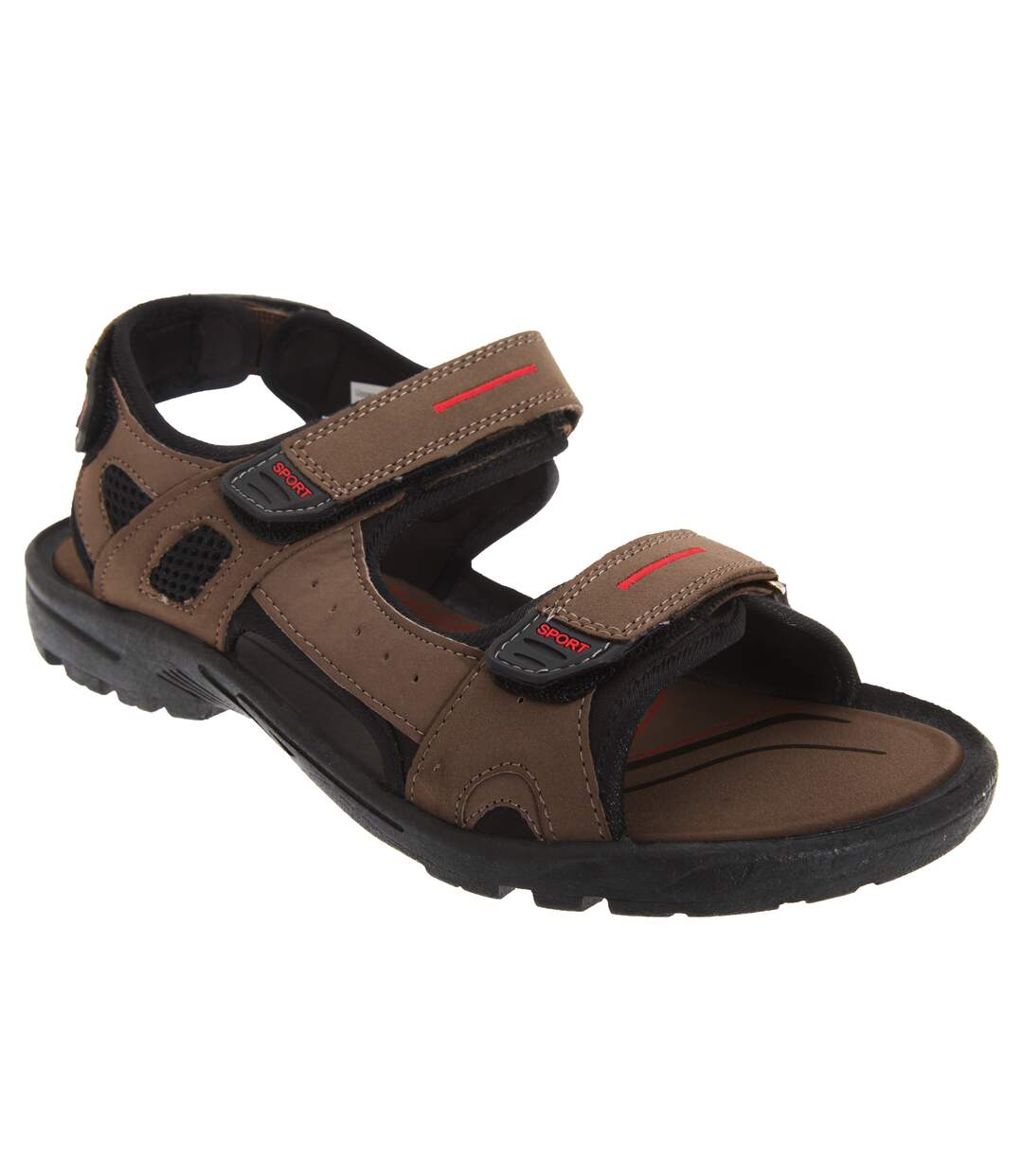 PDQ - Sandales de sport à scratch - Homme (Marron) - UTDF802