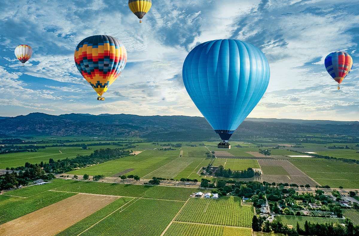 Alpen-Panorama Ballonfahrt Sindelsdorf