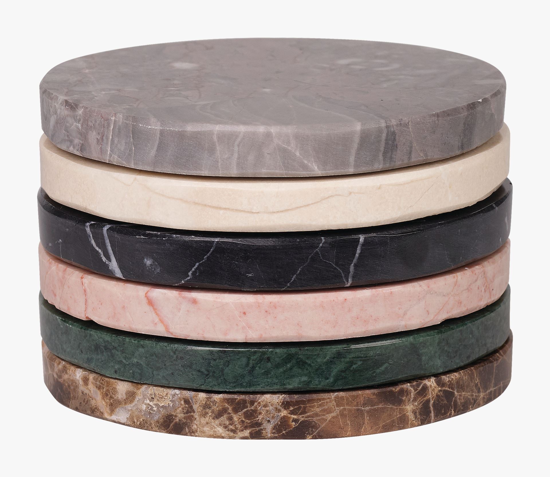 6pk drikkebrikke multi - ø 10 cm